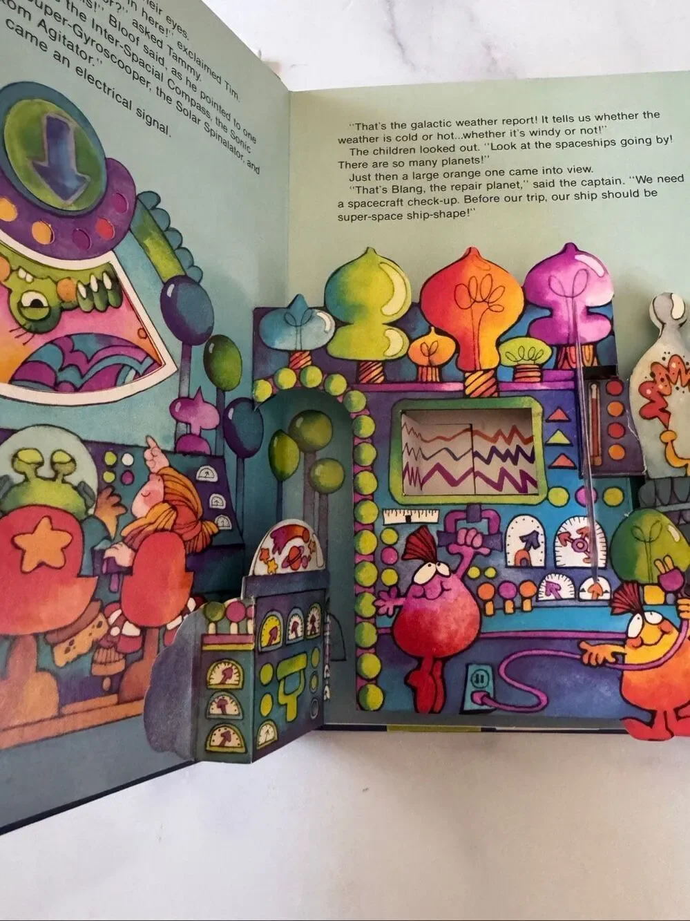 Vintage 70’s books A Dragon in a Wagon Super Space Ride Lets Take A Trip Airplan